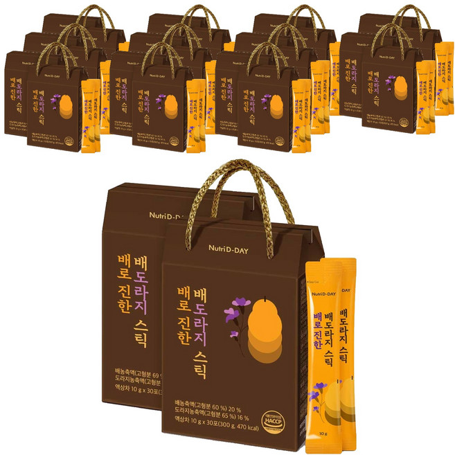 뉴트리디데이 배로 진한 배도라지 스틱 30p, 300g, 24개