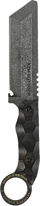 KZM OUTDOOR FIELD RENOCAN KNIFE 工業風柴刀 42.5 x 290mm 370g, 黑色, 1支