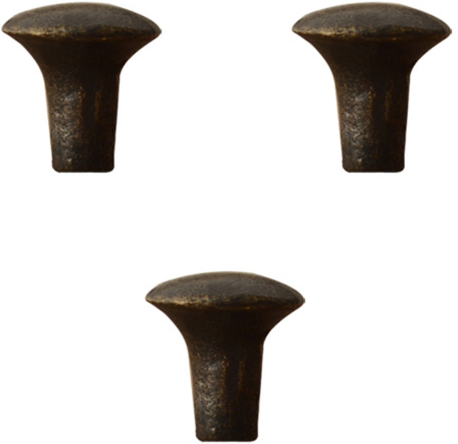 주물 손잡이 송이 엔틱, 3개