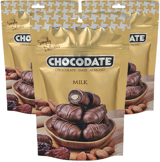 초코데이트 밀크, 3개, 90g