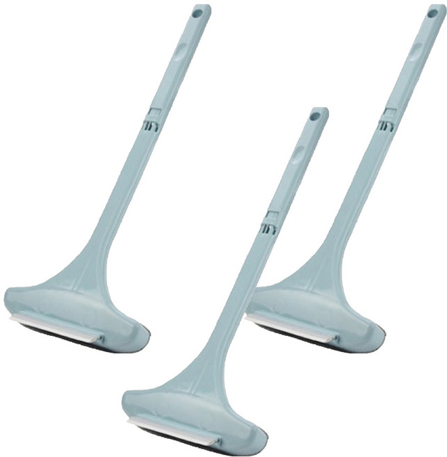 놀자리빙 스퀴지 겸용 방충망 청소솔, 연블루, 3개