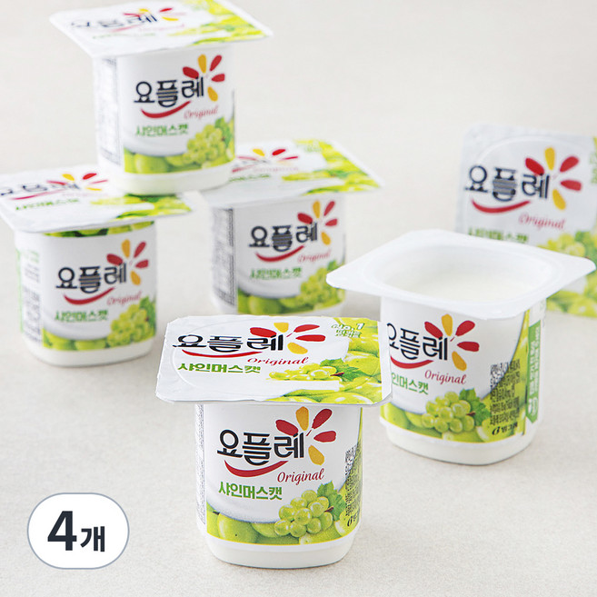 빙그레 요플레 샤인머스켓, 85g, 24개