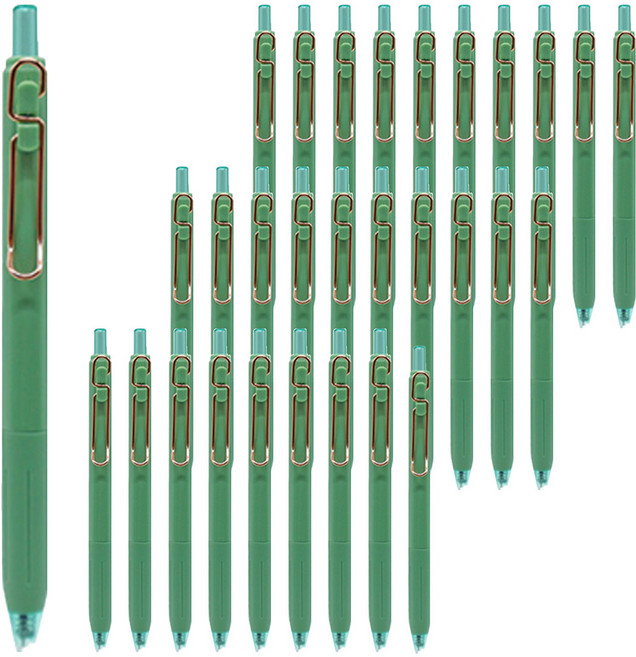 PENROTE 筆樂 S5柔色中性筆 藍墨, 60支, 綠色