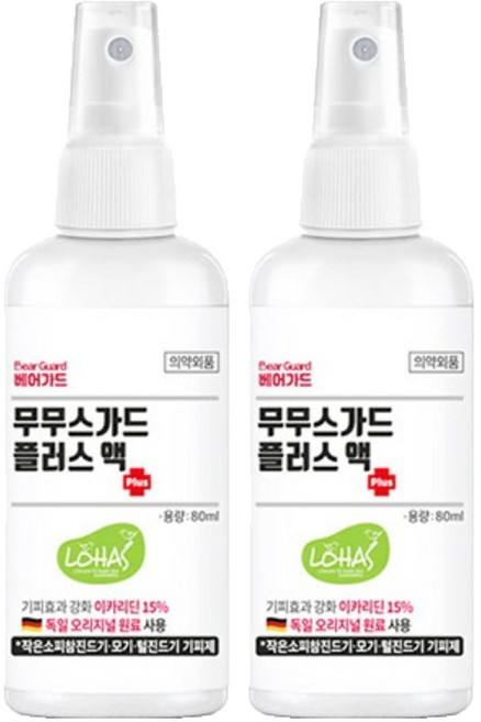 무무스가드 플러스액, 80ml, 2개