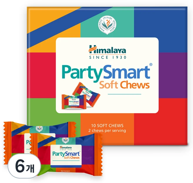 히말라야 파티스마트 소프트 츄스 믹스베리 10개, 30.5g, 6개 - 쿠팡