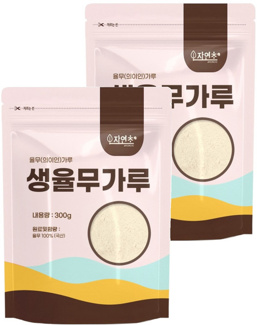 자연초 생율무가루, 300g, 2개