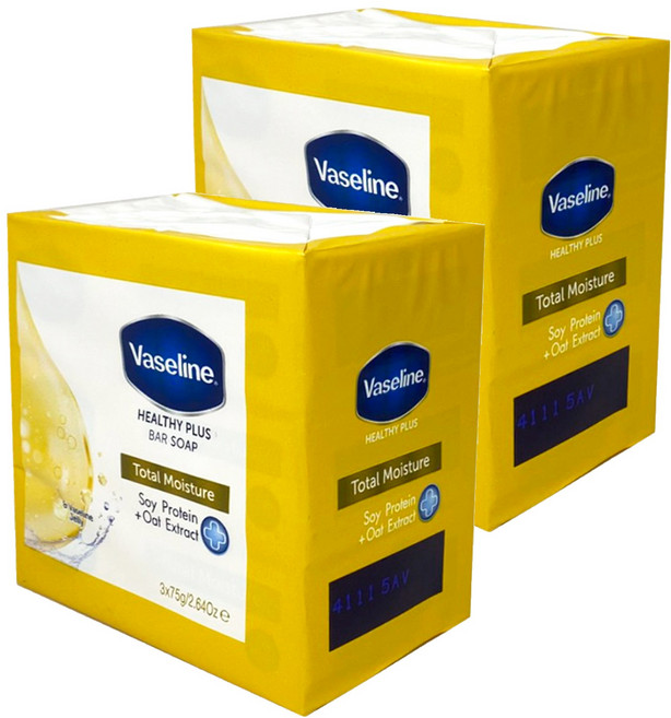 Vaseline 凡士林 香皂 全效保濕, 75g, 6個