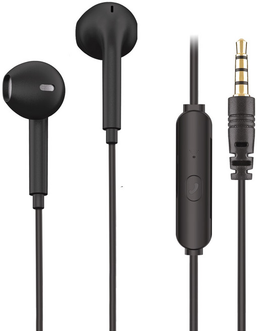 맥스틸 3.5mm 오픈형 유선 이어폰 스테레오 이어팟 삼성 갤럭시 컴퓨터 노트북 호환, 블랙, GM-EC30