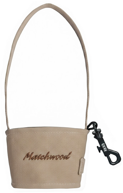 matchwood 掛勾式摺疊杯套 MHWDAS014SECB 長度18cm, 可可棕, 1個