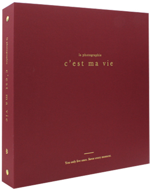 드림산업 세마비 바인더 접착 앨범, 레드, 50매