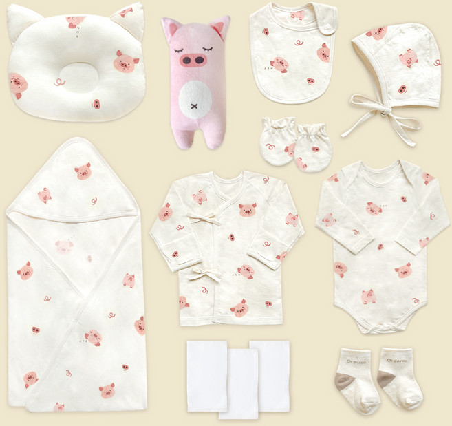 ikii 유아용 긴소매 12종 출산 세트