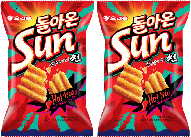 오리온 돌아온 썬 핫스파이시, 80g, 2개
