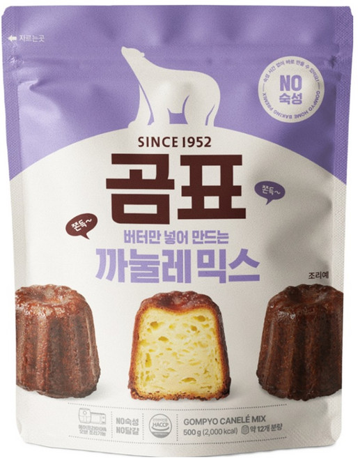 곰표 까눌레 믹스, 500g, 1개