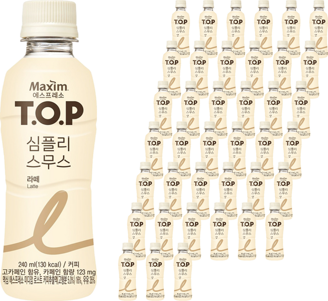티오피 심플리 스무스 라떼, 240ml, 40개
