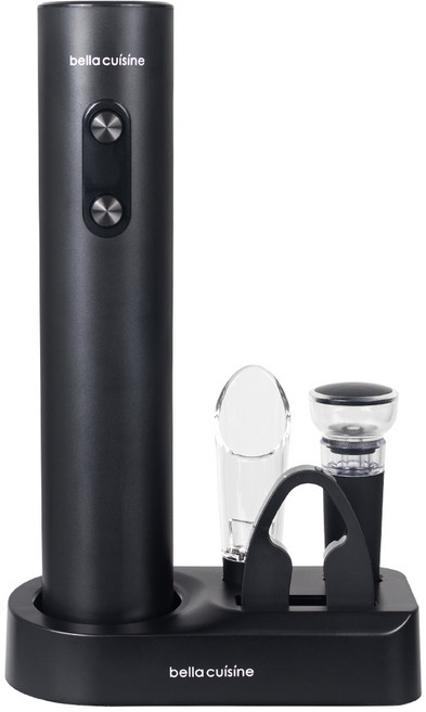 벨라쿠진 전동 와인 오프너 5종 세트, 블랙, 1세트