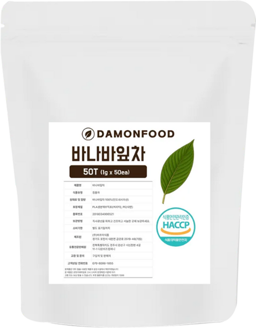 담온푸드 바나나잎차 티백, 1g, 1개, 50개입