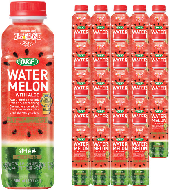 오케이에프 워터멜론, 500ml, 24개