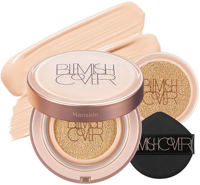 한스킨 세미매트 블레미쉬 커버 컨실 쿠션파운데이션 본품 11g + 리필 11g, N21 크림, 1개