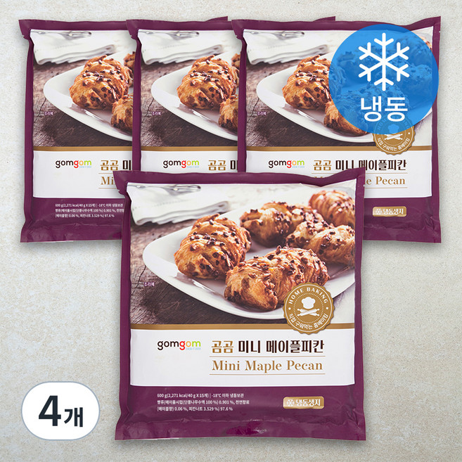 곰곰 미니 메이플피칸 (냉동), 40g, 15개입, 4개