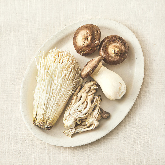 무농약인증 구이용 버섯 모음, 400g, 1개