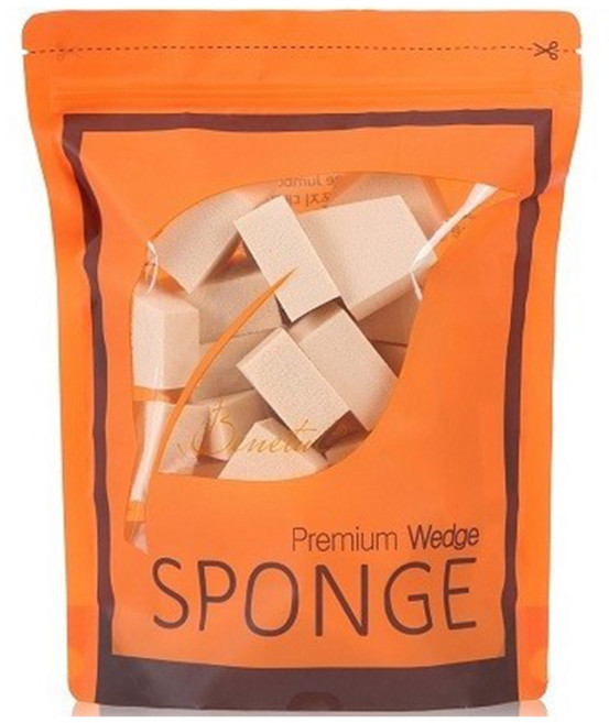 베네툴 웨지 메이크업 스폰지 대용량 30p, 1개