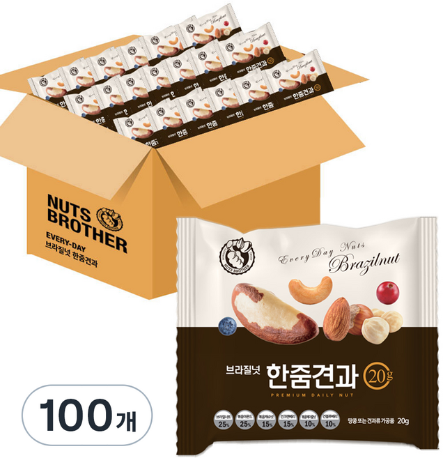 NUTS BROTHER 巴西綜合堅果, 100包