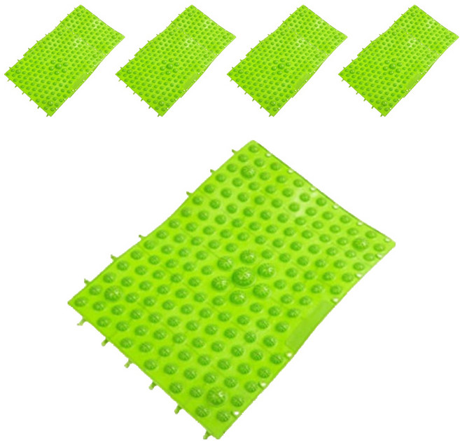 에이비엠코리아 조립식 발지압매트, 9개, 그린