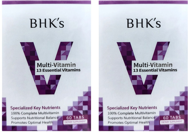 BHK's 綜合維他命錠, 60錠, 2罐