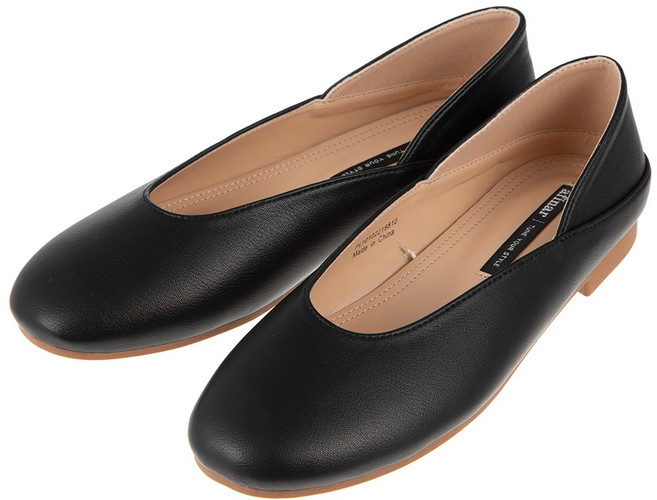 afinar 圓頭基本款平底鞋