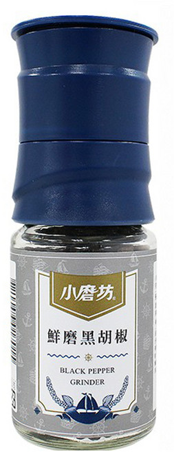 小磨坊 鮮磨黑胡椒 研磨式, 42g, 1瓶