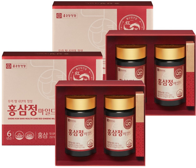 종근당건강 6년근 홍삼정 마일드, 240g, 4개