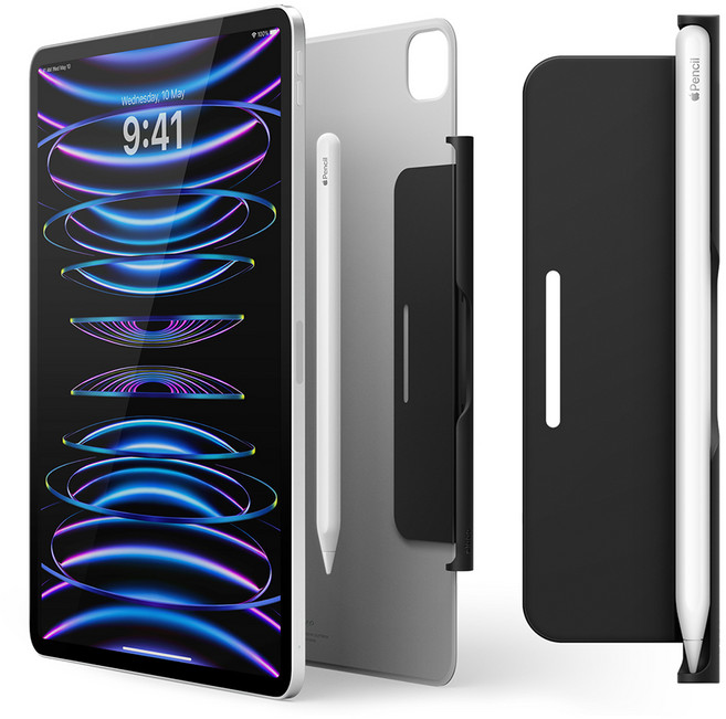 엘라고 애플펜슬 폴리오 케이스 전용 메탈 홀더, 블랙, 1개