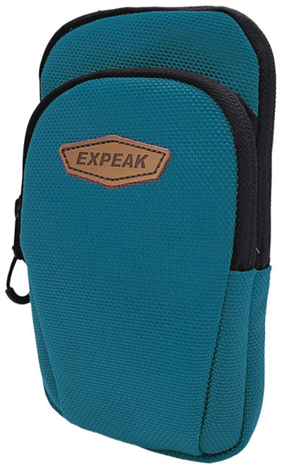엑스피크 더블 포켓 스마트폰 파우치 블루, FREE(100 x 175 x 40 mm)