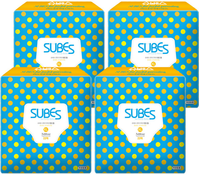 슈베스 노블레스 밴드형 기저귀 아동공용, 특대형(XL), 88매