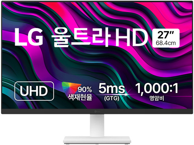 LG전자 4K UHD 울트라HD 모니터, 68.4cm, 27US500