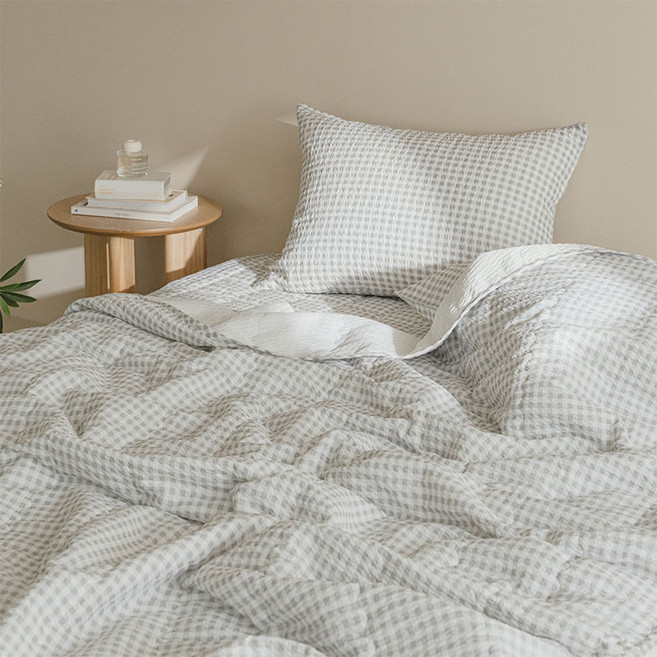 아망떼 허니듀 시어서커 리플 여름 차렵이불 베개세트