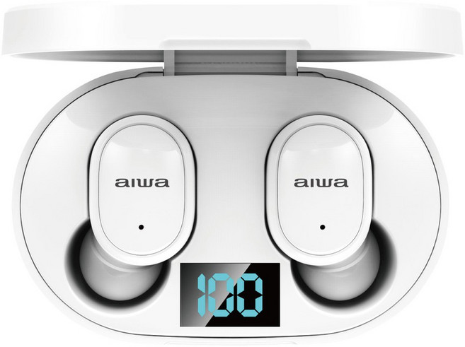 aiwa 愛華 真無線藍芽耳機, 白色, AT-X80E