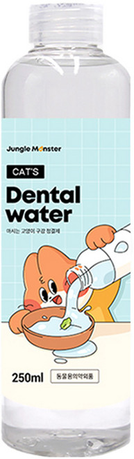 정글몬스터 캣 덴탈워터 구강청결제, 250ml, 1개