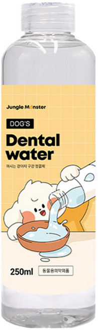 정글몬스터 독 덴탈워터 마시는 구강 청결제, 250ml, 1개