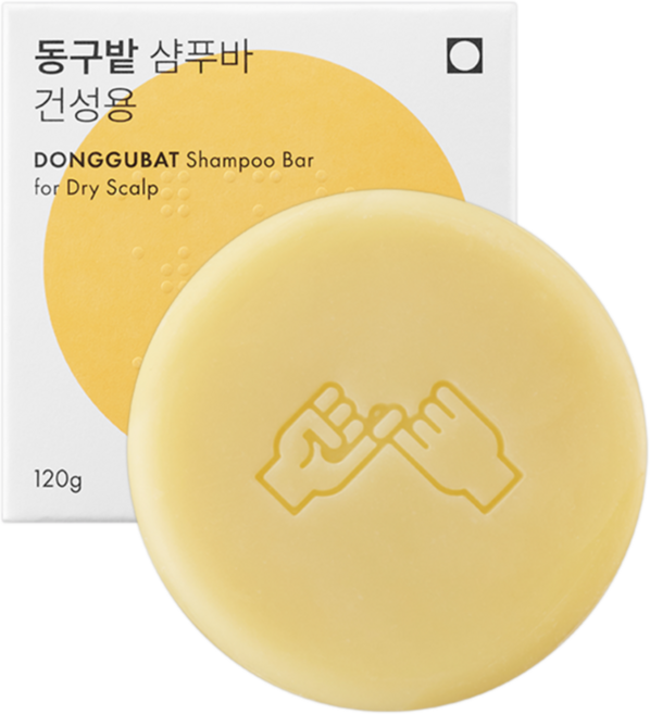 동구밭 건성용 고체 샴푸바, 1개, 120g