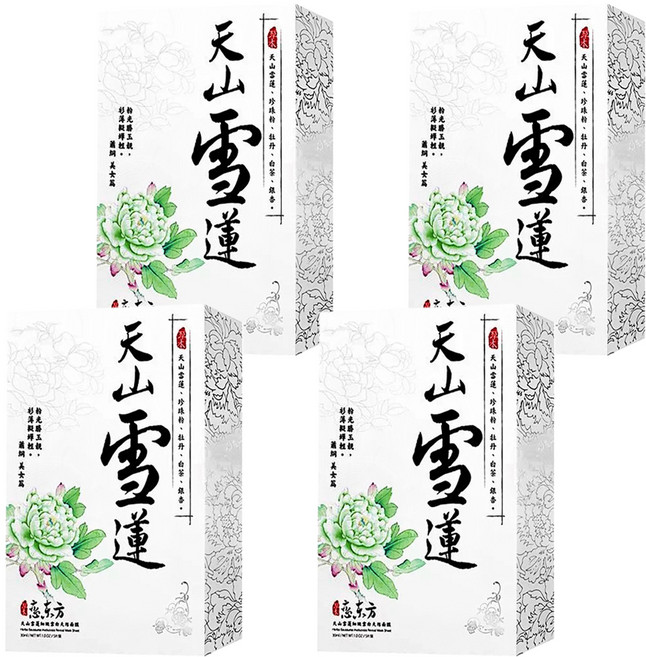 豐台灣 天山雪蓮天絲面膜 修護亮白 維持肌膚彈性緊緻、鎖水保濕, 5片, 4盒