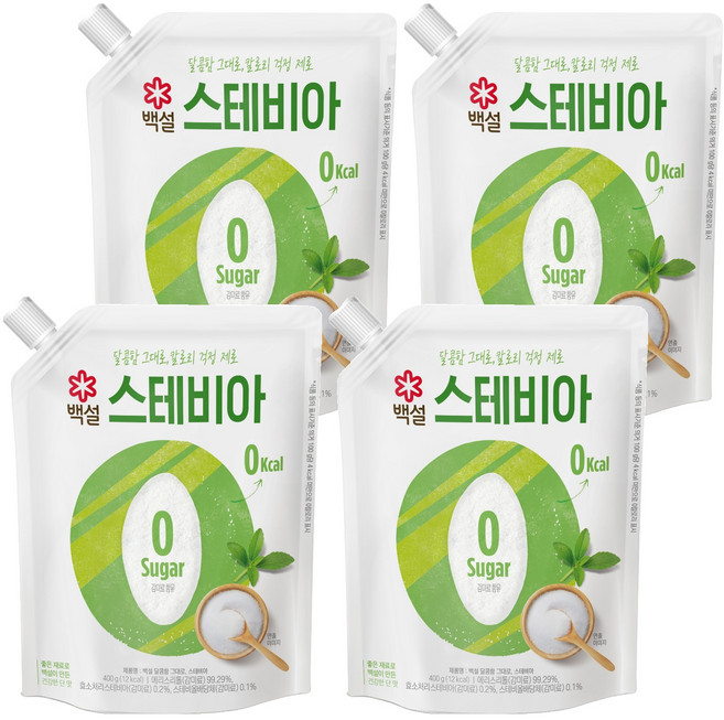 백설 스테비아, 400g, 4개