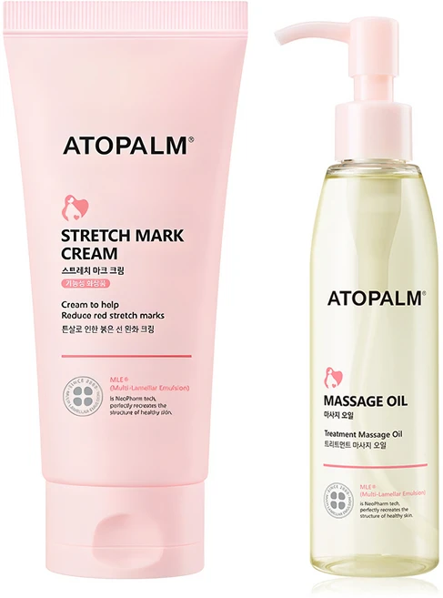 아토팜 매터니티 케어 스트레치 마크 크림 150ml + 마사지 오일 120ml, 1개 - 쿠팡
