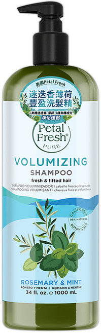 Petal Fresh 薄荷豐盈洗髮精 迷迭香 家庭號, 1L, 1瓶