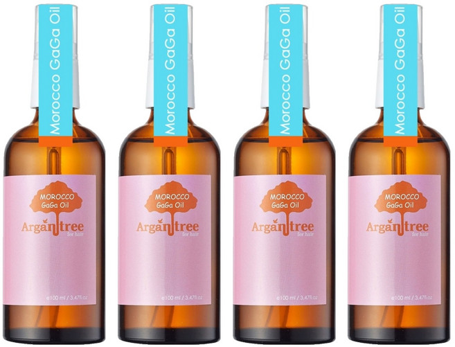 DR.GAGA 不黏手護色版摩洛哥堅果護髮油 甜愛戀, 100ml, 4瓶