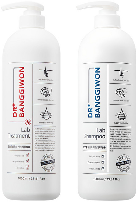 닥터방기원 랩 탈모 케어 헤어트리트먼트 1L + 샴푸 1L, 1개
