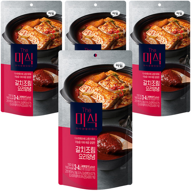 더미식 갈치조림 양념, 150g, 4개