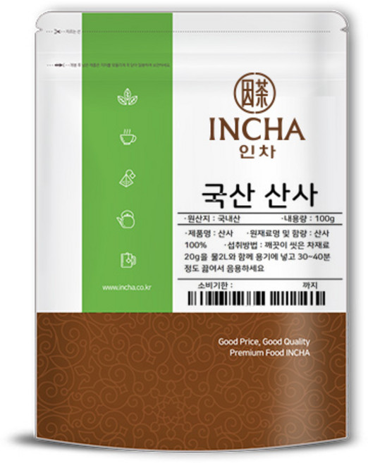 인차 국산 산사 열매 차, 100g, 1개