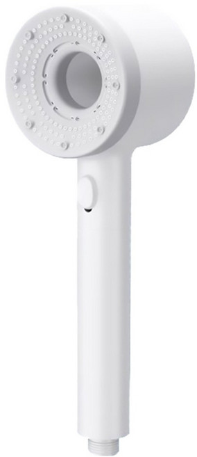 ANTIAN 手持過濾除雜質減氯美膚增壓蓮蓬頭/浴室節水花灑/洗澡淋浴噴頭, 1個, 簡約白