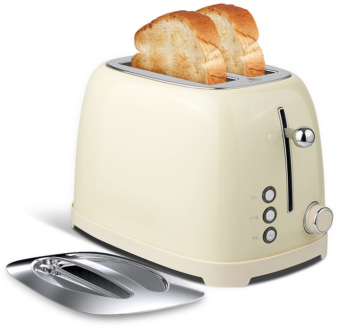 단미 2구 팝업 스텐 토스터기, DA-TO02(베이지)